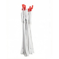 Allumeur électrique à fil de cuivre de 30 cm, blanc, avec capuchon rouge, certifié CE, télécommandé, pour spectacles pyrotechniques