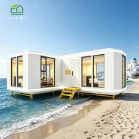 Casa Modular de Aluminio Resistente a la Intemperie, a Prueba de Huracanes, de Grado Marino, Anticorrosiva, 100% Impermeable, Tipo Cápsula Espacial