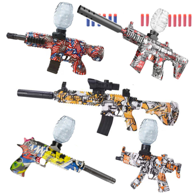 2022, игрушечные пистолеты, перезаряжаемый шар для брызг из желатина AKM, M416 с пистолетными боеприпасами, желатиновые шарики, Электрический уличный