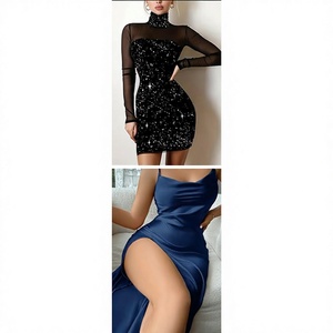 2026 Fashion Wholesale Women's Clothing <b>Cheap</b> Bulk Second-hand Summer Sexy Casual Dresses Polyester/Cotton Inventory Clearance - Product Image 1