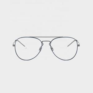 OEM مخصص معدن التيتانيوم رقيقة نظارة قراءة النساء الرجال 1970s البيضاوي المتضخم النظارات مع موك الصغيرة - Product Image 5