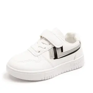 Детские кроссовки 2022, оптовая продажа, Белая обувь для скейтборда, прогулок, детская кожаная зимняя обувь для мальчиков, детская повседневная обувь