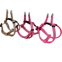 Harnais réglable pour animaux de compagnie LT PS01 avec boucle de fermeture, motif de dessin animé réaliste pour chiens/chats/lapins, en nylon léger et doux