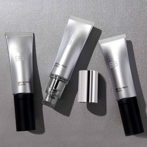 Tube en plastique écologique 30 ml pour crème BB CC, tube cosmétique en PE avec bouchon pompe sans air - Product Image 1