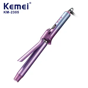 KEMEI Km-2305 전문 도구 자동 헤어 경기자 지팡이 70w 자동 휴대용 헤어 경기자 다리미 웨이브 완드 멀티 컬링 다리미