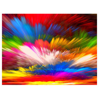 Peinture Diamant Ever Moment, Kit Complet de Perles Carrées en Résine, Image Abstraite Colorée, Perles AB, Décoration Maison S2F2700
