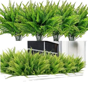 Plante artificielle en herbe persane « Riding The Wind », 10-30 cm, verte, pour décoration intérieure et extérieure, mariage, en plastique, haute simulation - Product Image 4