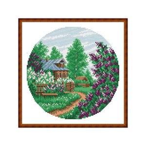 Kit <span class=keywords><strong>de</strong></span> Punto <span class=keywords><strong>de</strong></span> Cruz con Patrón HD, <span class=keywords><strong>Jardín</strong></span> <span class=keywords><strong>de</strong></span> Lirios, Tela <span class=keywords><strong>Aida</strong></span> Contada Impresa 16/14/11CT, Set <span class=keywords><strong>de</strong></span> Bordado a Mano DIY, Manualidades, Costura - Product Image 1