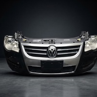 Kit de pare-chocs avant, calandre, réservoir d'eau, phares, ventilateur de refroidissement, ensemble de remplacement automobile pour Volkswagen Touareg 2006-2010