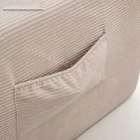 Chinesischer Hersteller Hochdichter Schaumstoff Cordstoff Vakuumverpacktes Kompressions-Knochenloses Sofa 2-Sitzer-Sofa (Im Karton)