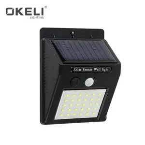 OKELI中国制造商防水户外运动传感器Led太阳能庭院灯