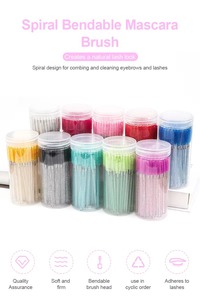 50 brosses à mascara jetables avec manche en nylon cristallin pour cils et sourcils - Product Image 5