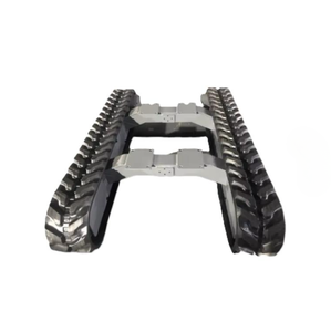 Chasis de robot RC tipo tanque con capacidad de carga de 700 kg, orugas de goma para subir escaleras y motor CC sin escobillas - Product Image 4