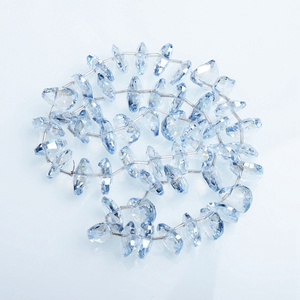 Cristal grand coeur oblique Super grand Super Flash accessoires bricolage à la main pendentif perles de cristal - Product Image 5