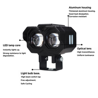 Feux LED TCYATO pour moto Bleu, Rouge, Ambre, Blanc, 12V, 24v, projecteur, éclairage de travail, voiture, camion routier, véhicule tout-terrain