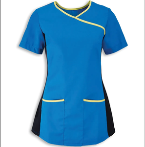 Pantalons et chemisiers d'uniformes <span class=keywords><strong>pour</strong></span> le personnel de ménage, 65% polyester, 35% coton sergé, couleur et logo personnalisés - Product Image 1