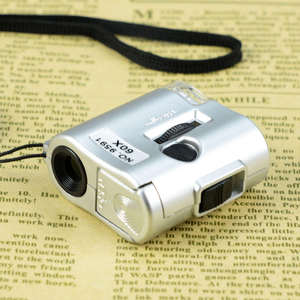 ミニポケット照明付き 60X 拡大鏡 UV ライト顕微鏡ポータブルハンドヘルド高精細ルーペ拡大鏡 - Product Image 5