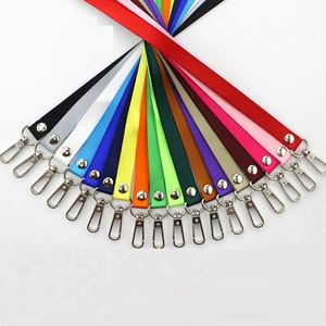 Custom Colorful Ribbon <b>Key</b> Chain Card Holder Neck Strap Badge Neck Rope Badge Exhibition Name Tag Cord <b>Lanyards</b> - Product Image 1