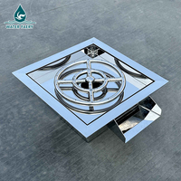 Luxuriöser, umweltfreundlicher, hochwertiger Edelstahl-Feuer-Wasserfall-Brasier – All-in-One-Feuer-Wasser-Feature für Schwimmbad und Garten