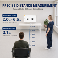 Tableau d'acuité visuelle numérique LCD SJ Optics H-215F 21,5 pouces pour cliniques ophtalmologiques, certifié CE ISO, garantie 1 an