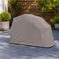 Abri de garage pliable et imperméable pour moto, tente de protection avec structure en acier et toile enduite de PU, couverture de stationnement extérieur