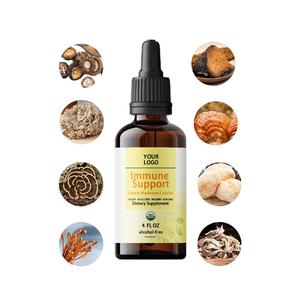 Private Label Mushrooms Liquid Drops <strong>Complex</strong> Including Lion's Mane Chaga Reishi Custom Formula Wholesale <strong>Solution</strong> - Product Image 1
