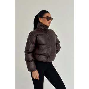 Chaqueta Bomber Reversible Color Borgoña, Acolchada en Satén con Relleno de Poliéster, Forro de Spandex, Logotipo Personalizado, Talla XL, para Otoño - Product Image 2