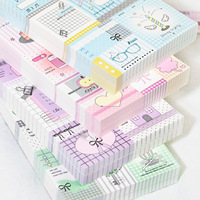 Paquete de 50 Hojas de Notas Adhesivas con Diseño de Patchwork, Serie de Notas de Inspiración, Suministros para Diario Creativo, Notas Diarias para Estudiantes, Decoraciones para Empaquetar