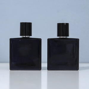 Glossy Black Perfume Dispenser <b>Bottle</b> 30ml Rectangle Glass <b>Spray</b> <b>Bottle</b> Fine Mist <b>Empty</b> Portable For Perfume - Product Image 1