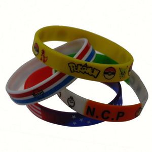 Venta al por Mayor Directa de Fábrica, Pulseras de Silicona para Fiestas con Logotipo Personalizado en Relieve - Product Image 3