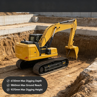 Meilleur rapport qualité-prix : Excavatrice NOMICAT d'occasion de 21,7 tonnes avec télécommande sans fil industrielle pour la construction urbaine et commerciale.