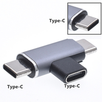 Conector de teléfono de aluminio 2 en 1 OTG USB C tipo-C hembra a micro USB V8 macho adaptador de datos de carga convertidor Android