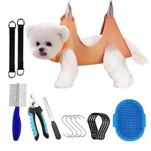 Pet Supplies Kit 9 in 1 Pet Grooming Hammock Harness Dog Sling for Grooming