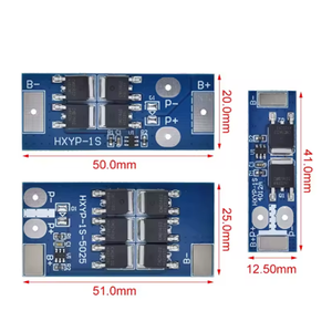 Carte de protection de batterie au lithium LiFePO4 BMS 1S 12A 16A 24A 3.7V 18650, tension de charge 4.2V / Protection contre les courts-circuits et les surcharges - Product Image 3