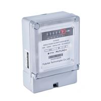 Compteur d'énergie mécanique monophasé à deux fils Futurise DDS, compteur analogique de kilowattheures avec compteur intégré pour usage domestique