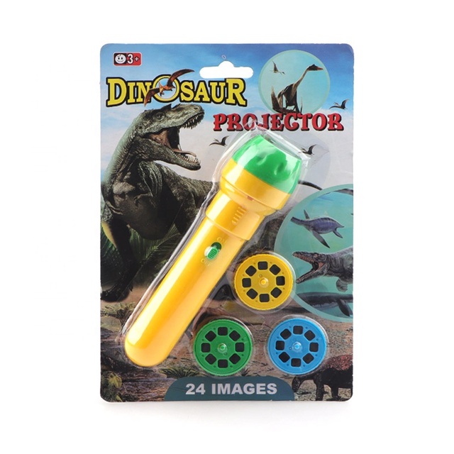 EPT Toy 24 Dinosaur Projector Images Mini Torch Kids Education Toys for Best Gift