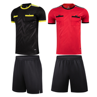 Ensemble Football uniforme professionnel personnalisé arbitre chemise Football maillot ensemble 100% Polyester arbitre uniforme sport maillot costume