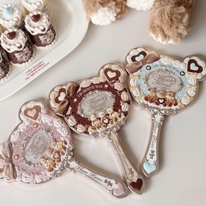 <span class=keywords><strong>Espejo</strong></span> Colgante Flower Knows The Sweetie Bear, Elegante <span class=keywords><strong>Espejo</strong></span> Cosmético de Mano, Nueva Colección - Product Image 1