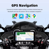 Soporte Magnético para Moto con Pantalla Inalámbrica Carplay de 6.25 Pulgadas, Navegación para Motocicleta, Grabación Dual Delantera y Trasera