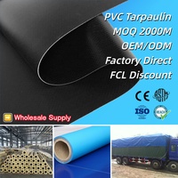 Bâche en polyester 100 % enduite de PVC, noire, imperméable, anti-UV, robuste, 18 oz, 22 oz, pour couverture de camion – Vente en gros usine
