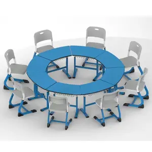 Sıcak satış orta okul öğrencileri masası sınıf masa ve öğrenciler için sandalye