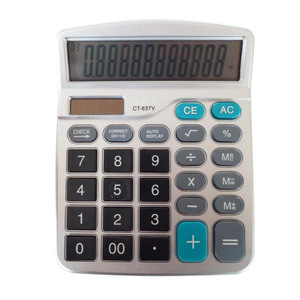 Máy tính để bàn văn phòng năng lượng mặt trời 12 chữ số mô hình 837 làm bằng nhựa bền thiết bị điện tử cung cấp nhiều nguồn khác nhau - Product Image 5