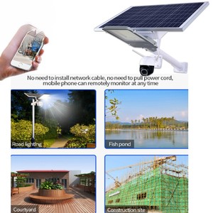 Lampadaire solaire avec caméra rotative CCTV <span class=keywords><strong>berceau</strong></span> tête wifi intégré <span class=keywords><strong>Afrique</strong></span> 4G surveillance lampadaires solaires - Product Image 4