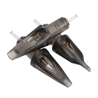 Kissure 10 pièces/lot aiguilles de cartouche de tatouage jetables Pro doublure ronde aiguille de tatouage de sécurité stérilisée pour Machines à tatouer