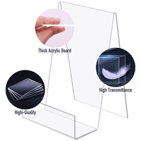 Support de livre en acrylique transparent personnalisé, support d'affichage transparent pour carnets, albums photo et magazines