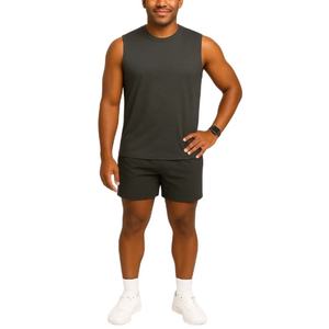 Débardeur de sport pour homme, en gros, décontracté, uni, personnalisé, anti-UV, écologique, à séchage rapide, respirant, avec broderie et fermetures éclair - Product Image 3