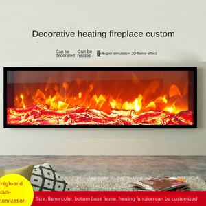 Chimenea electrónica interior personalizable elegante llama simulada núcleo de calefacción de <span class=keywords><strong>leña</strong></span> inserto de Metal eléctrico para uso doméstico - Product Image 3