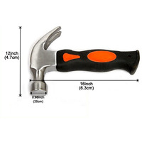 Ensemble de 9 outils professionnels multifonctions en acier au carbone avec boîte en plastique pour mécanicien, maison et bricolage