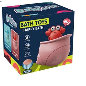 Juguetes de baño para bebés, bañera, <span class=keywords><strong>piscina</strong></span>, lindo cangrejo ermitaño, juguete de animales, juego de agua, cangrejo para bebés, juguetes de baño para niños pequeños - Product Image 6