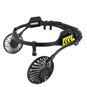 Helm Pelindung Kepala Helm Industri Helm Lalu Lintas dengan Kipas Pendingin Helm Keras dengan Kipas Isi Ulang untuk Pekerjaan Konstruksi - Product Image 2